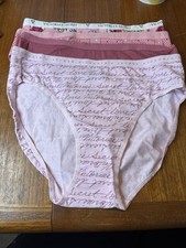 Lot Of 4 Victoria Secret Size Medium High Leg Brief 2019-2022. NWT