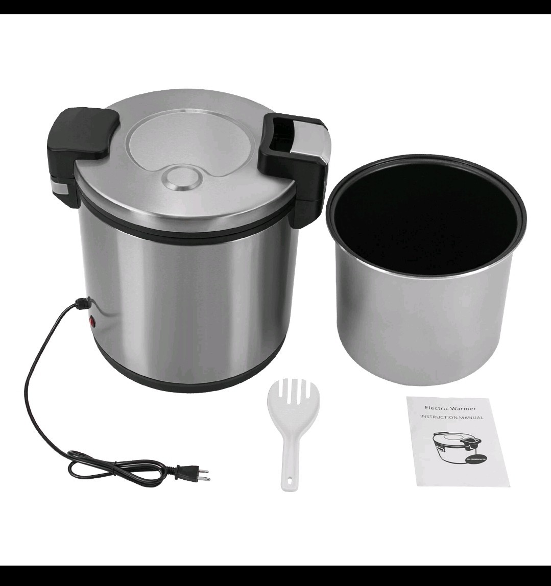Electric Rice Warmer, Heavy Duty Rice Warmer, Food Warmer with Rice Spoon 23L 6g