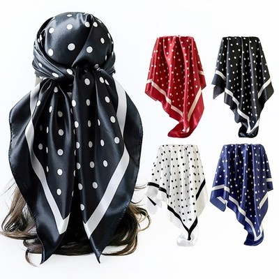 Polka Dot Schal stylisches Tupfenmuster leichter atmungsaktiver Stoff