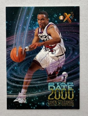 1996-97 Skybox E-X 2000 Damon Stoudamire Star Date 2000 Rookie Insert Card #14