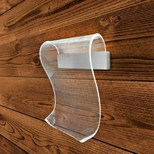 Curve Mesh LED Wall Sconce Chrome