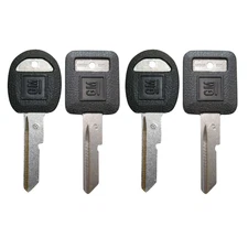 4 GM Logo OEM "C" Ignition + "B" Door and Trunk Key Blanks 594032 + 593197