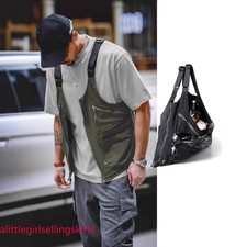 Men Large Capacity Backpack Camping Working Vest Dual-use Jacket New Style