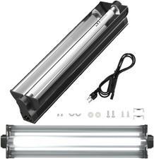 T5 UVB Reptile Light Fixture Combo Kit - 12 Inch 8W Terrarium Hood 10.0 UVA U...