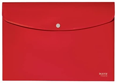 Acco Leitz Recycle Polypropylene Document Wallet With (UK IMPORT) Stationery NEW
