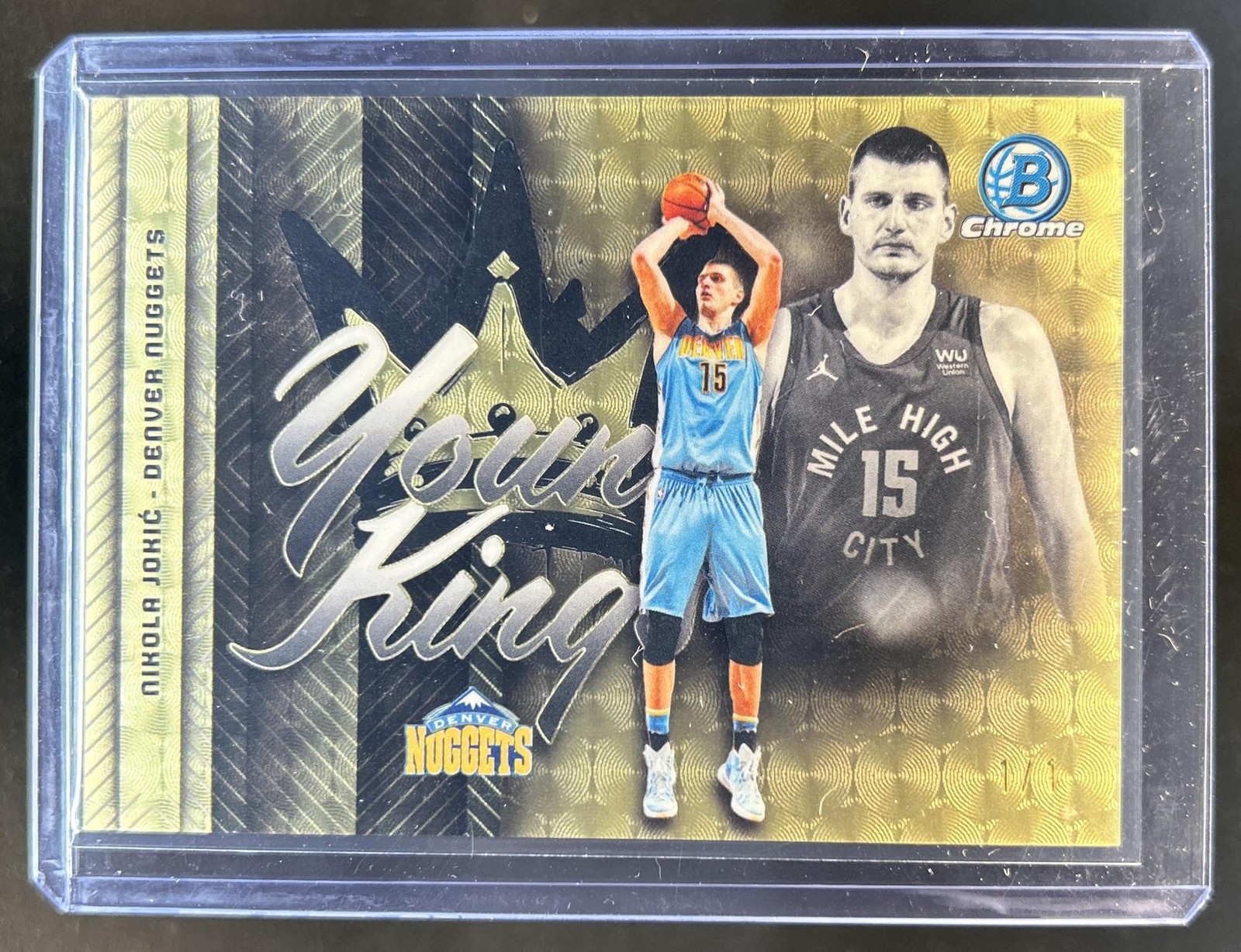 2025-26 Bowman Nikola Jokic Chrome Young Kings SuperFractor #1/1 Nuggets