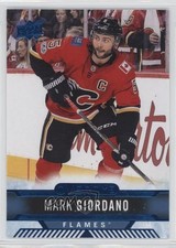 2017-18 Upper Deck Overtime Blue Foil Mark Giordano #83 0c3