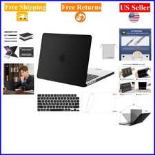 Black MacBook Pro 14-inch Hard Case  Keyboard Cover  Screen Film, Compatibl...