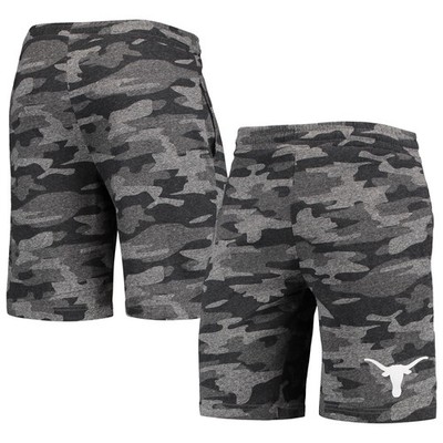 Men's Concepts Sport Charcoal/Gray Texas Longhorns Camo Backup Terry Jam Lounge