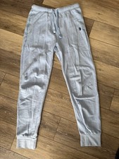 U.S. Polo ASSN. Men  s Light Blue Sweat Pants Joggers Zip Pockets Size M