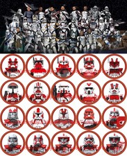 20 PIEZAS Diferentes Coruscant Shock Trooper Clone Trooper 4 cm Figura de Plástico Juguete Hágalo Usted Mismo