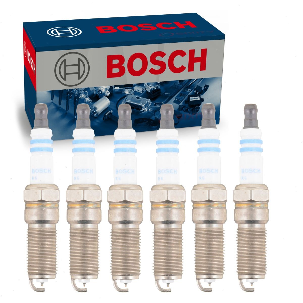 6 pc Bosch Iridium Spark Plugs for 2014-2019 Ford Police Interceptor Utility nq