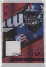 2014 Prestige Extra Points Purple Prime /100 Andre Williams #AW Jumbo Patch 06rp