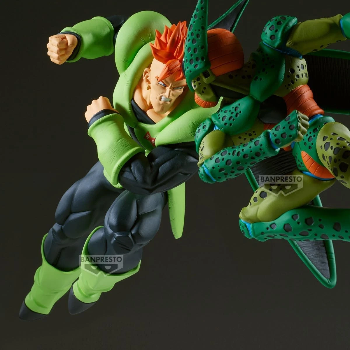 DRAGON BALL BANPRESTO Android 16 Figura 17cm Match Makers vs Cell