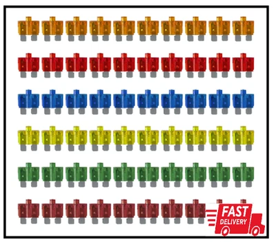 MGI SPEEDWARE 60pcs LED Blade Fuse Assortment, Smart Glow, 5A 10A 15A 20A 30A 40A, ATO/ATC 12V
