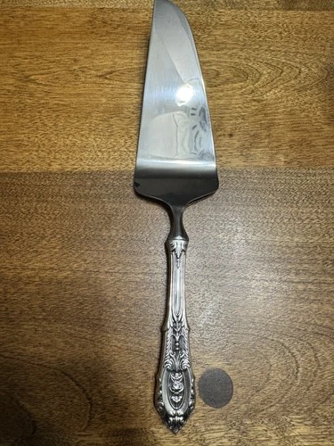 LOWERED PRICE!  Rose Point By Wallace Cake/Pie Server Cutter Sterling Silver.