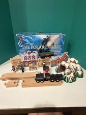 Rare Brio Polar Express Holiday Set 32501 Wooden Railway Christmas Complete USED