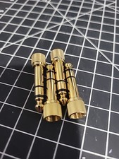 4Pcs - Stereo Phone Screw-On Adapter - Male 1/8" to Male 1/4" 3.5mm - 6.35mm 