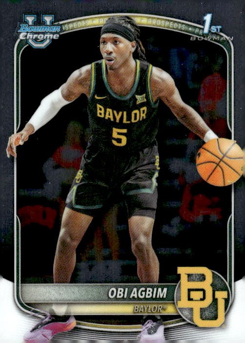Obi Agbim 2025-26 Bowman #BCP-9 Obi Agbim Chrome Prospects