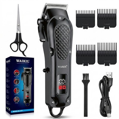 WAIKIL Hair Clippers Professional Cordless for Men, Barber Clippers for Hair ...