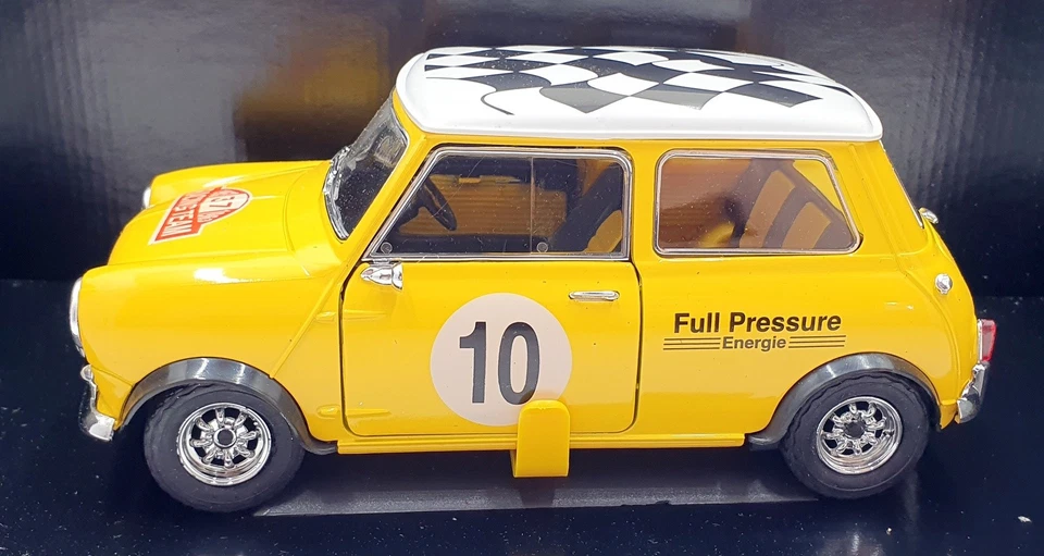 Solido escala 1/18 diecast 9001 - Mini Cooper S #10 presión completa - amarillo Foto 3 de 4