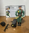 Vintage Hasbro GI Joe Action Figure Big Bear Almost Complete Cobra 1991 Nice 66