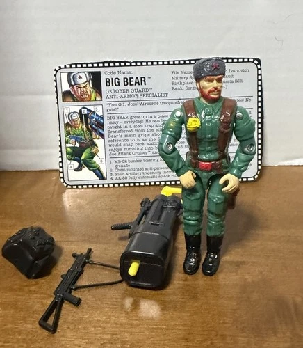 Vintage Hasbro GI Joe Action Figure Big Bear Almost Complete Cobra 1991 Nice 66