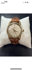 OMEGA Seamaster Vintage 1950s Auto Swiss 31mm Gold Plated Silver Dial