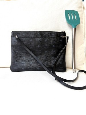 MCM Leather VISETOS Cross Body Bag - Medium