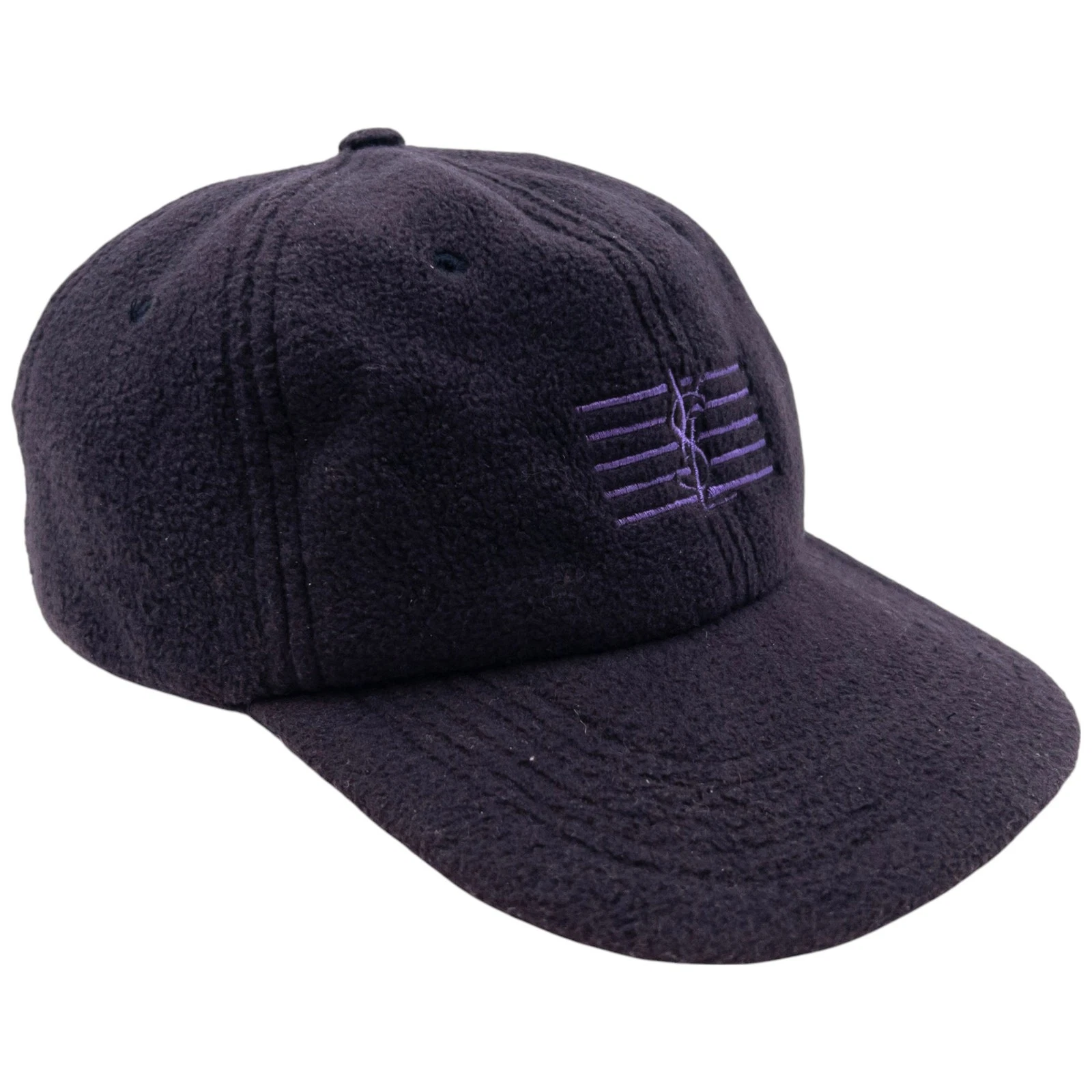 Vintage YSL Yves Saint Laurent Embroidered Fleece Hat