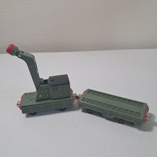 Thomas Friends Take-Along Breakdown Train crane and flatbed set Great Conditio