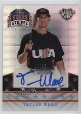 2015 Stars and Stripes Longevity Signatures Holofoil 14/25 Taylor Ward Auto 4m3