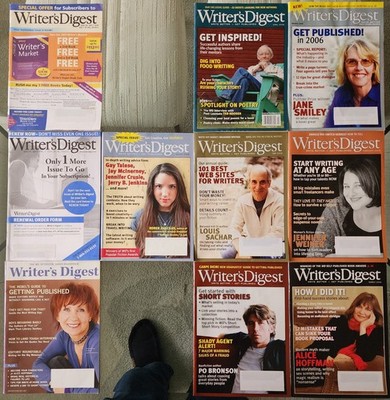 Writer's Digest  Jan Jun, Aug, Oct, Nov, Dec 06   Jan, Feb 07, Pers Journal 2002
