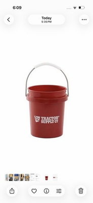 #ad #ad Red Tractor Supply Mini Buckets $8.00