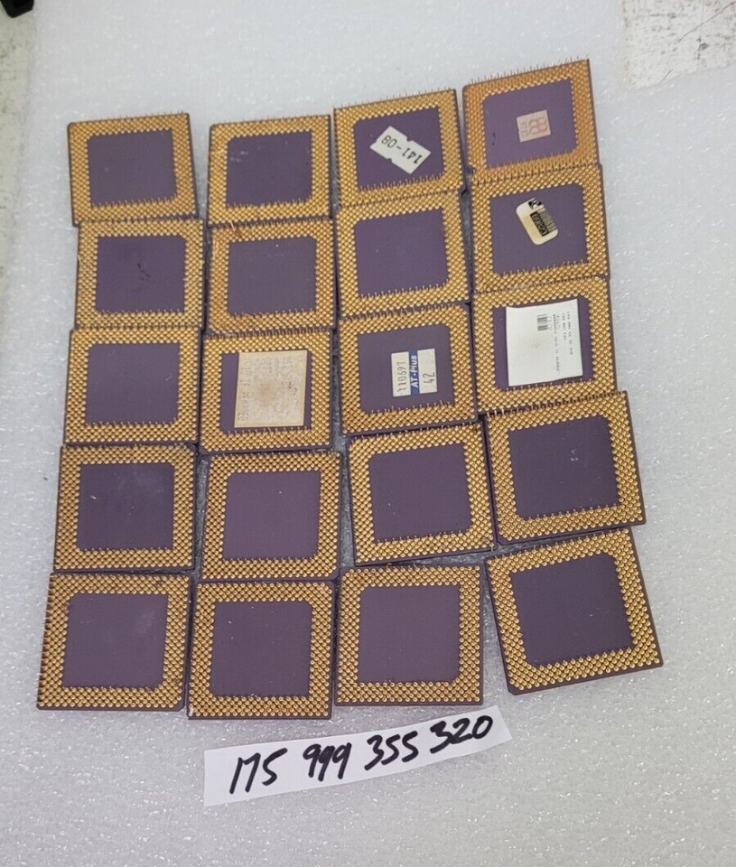 1.0LBS TOP ALUMINUM GOLD PINS SCRAP PROCESSORS CERAMIC CPU FOR GOLD