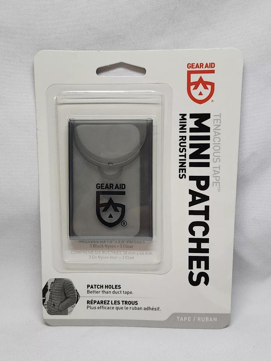 Gear Aid Tenacious Tape Mini Patches Black & Clear 1.5 x 2.5 — CB  Adventure Supply