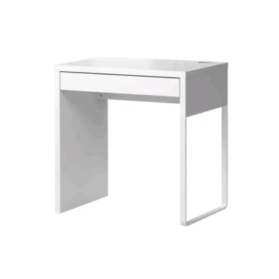 Used Small White Study 47 Office Desk Used Small White Study Office Desk