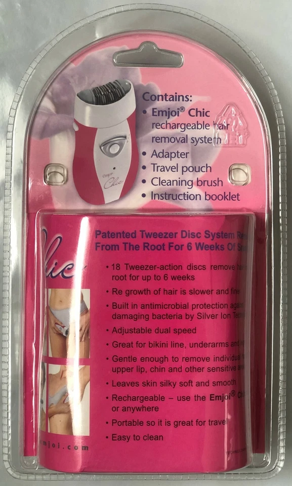 Emjoi Chic 18 Pinzas Depiladora, con Cable o Recargable (AY-5C) Piernas, Axilas Foto 3 de 3