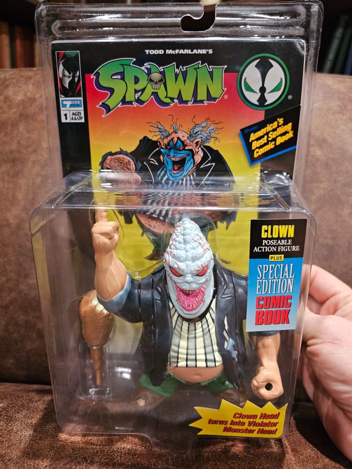 1994 McFarlane Spawn Clown Action Figure Series 1 Special Edition with ...