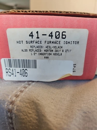 Robertshaw 41-406 Hot Surface Furnace Ignitor 120 Volt AC 1/2" Insertion Models
