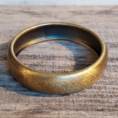 スケルトン ブレスレット 90's ヴィンテージ y2k Vintage Y2K 90s Grunge Steampunk Bronze Carved Flowers Metal