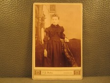 Victorian Antique Cabinet Card Photo of Young Girl Child Kid