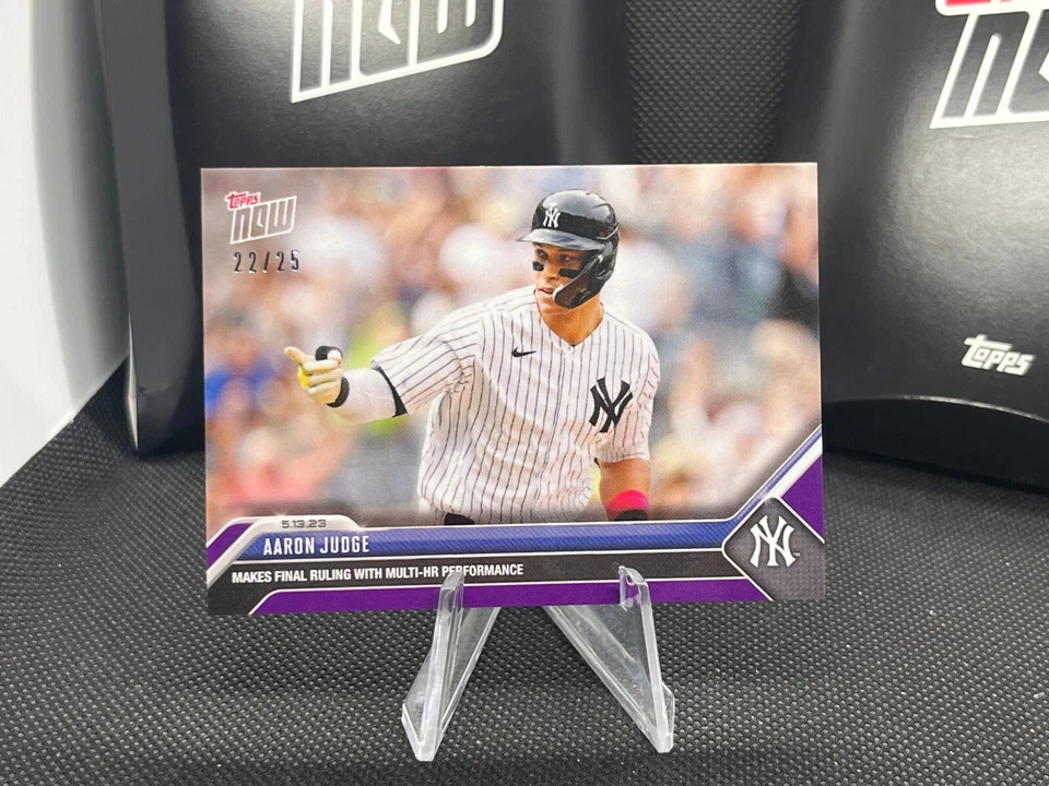 Aaron Judge - 2023 MLB TOPPS NOW Card 284 Multi Homerun game Purple /25 - Image 3 of 4