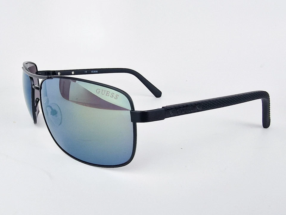 Gafas de sol Guess de aviador para hombre GU6835-6602Q marcos de metal negro NUEVAS auténticas Foto 2 de 4