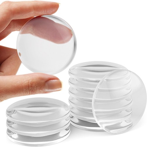 6-Piece Clear Rubber Door Knob Wall Protector Set, Self-Adhesive, Quiet Cushion - Picture 31 of 48