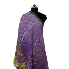 Handmade Indian Cotton Vintage Kantha Scarf Shawl Scarves Stole Neck Wrap Big