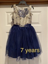 Girls Zunie Formal DressNavy FLORAL SIZE 8