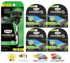 18 Schick Hydro5 Sense Sensitive Razor Blades Shaver handle 16 Refill Cartridges