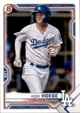 2021 BOWMAN PROSPECT LOS ANGELES DODGERS - KODY HOESE #BP-39