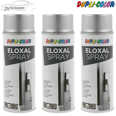 3x DUPLI COLOR Eloxal Spray silber Alu Lackspray 400ml